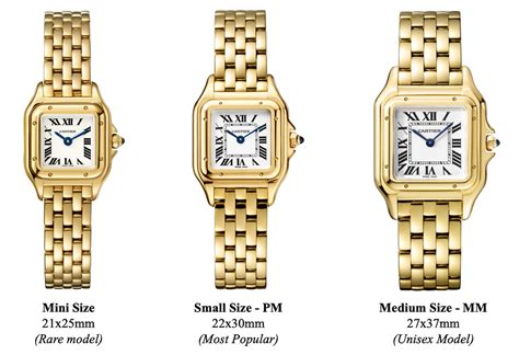 cartier panthere large|Cartier panther size chart.